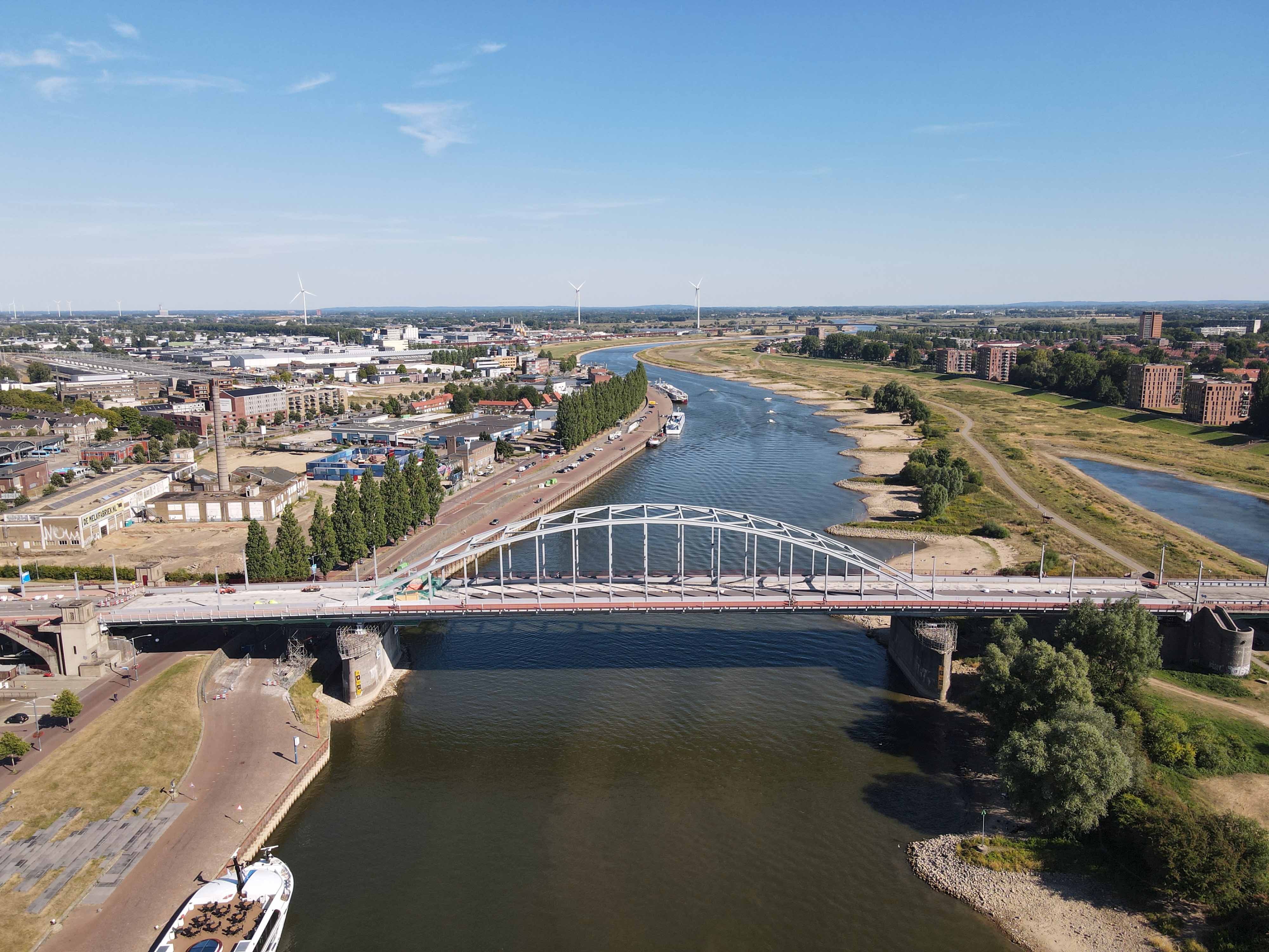 Bridge at Arnhem from above