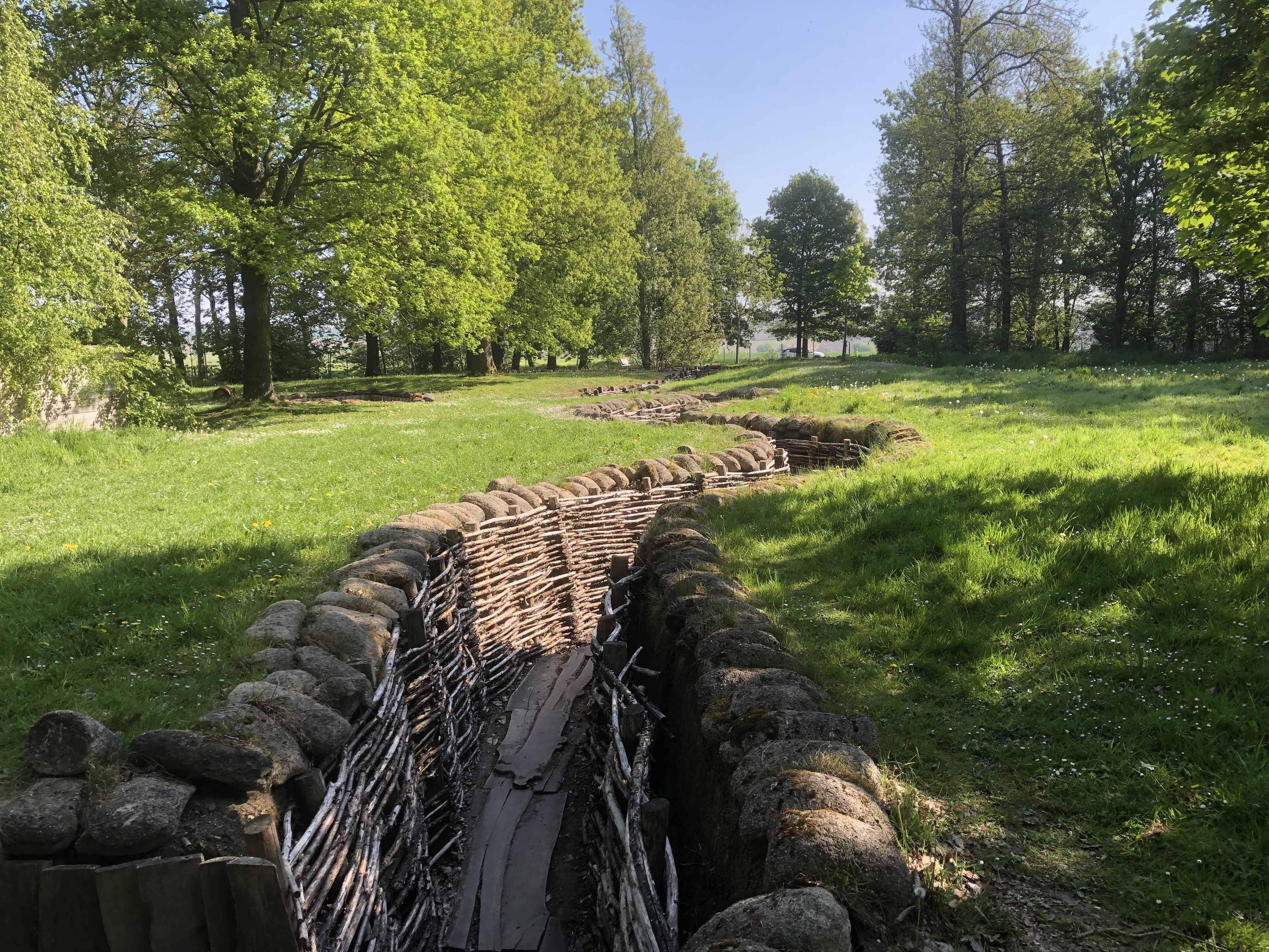 Preserved German trenches near Ypres